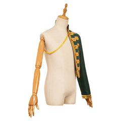Wicked: For Good (2025) Fiyero Green One Shoulder Cape Jacket Cosplay Costume 