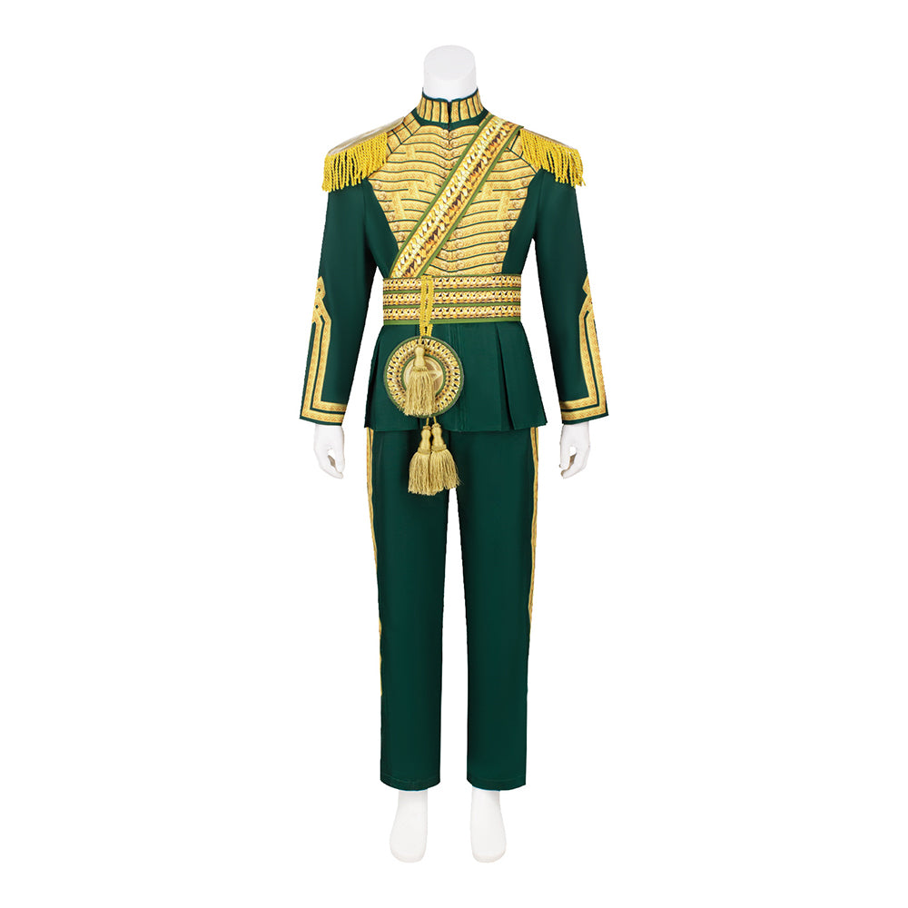 Wicked: For Good (2025) Fiyero Green Suit Set Outfits Cosplay Costume 