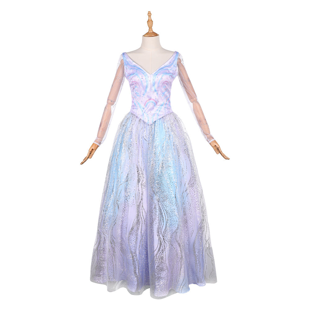Wicked: For Good (2025) Glinda Blue Purple Skirt Set Outfits Cosplay Costume 