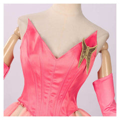 Wicked: For Good (2025) Glinda Pink Corset Dress Set Outfits Cosplay Costume