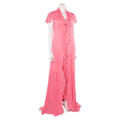 Wicked: For Good (2025) Glinda Pink Sleepwear Dress Robe Set Outfits Cosplay Costume 