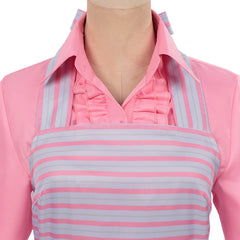 Wicked: For Good (2025) Glinda Purple Striped Dress Set Outfits Cosplay Costume 