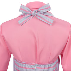 Wicked: For Good (2025) Glinda Purple Striped Dress Set Outfits Cosplay Costume 