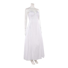 Wicked: For Good (2025) Glinda White Wedding Dress Outfits Cosplay Costume