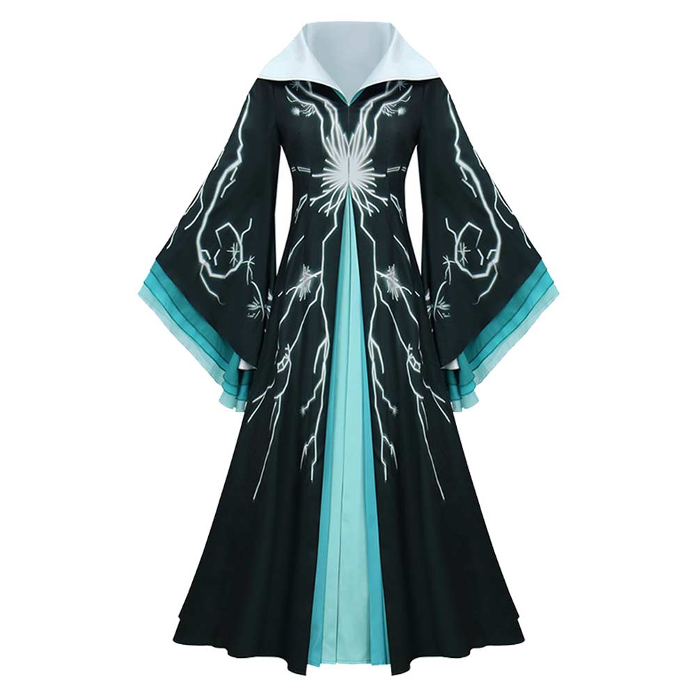 Wicked: For Good (2025) Madame Morrible Deep Green Dress Outfits Cosplay Costume