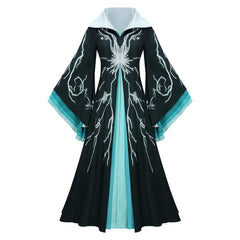 Wicked: For Good (2025) Madame Morrible Deep Green Dress Outfits Cosplay Costume