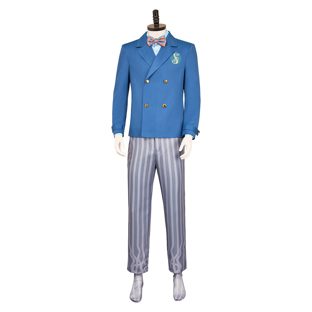 Wicked: For Good (2025) Men's School Uniforms Blue Set Outfits Cosplay Costume