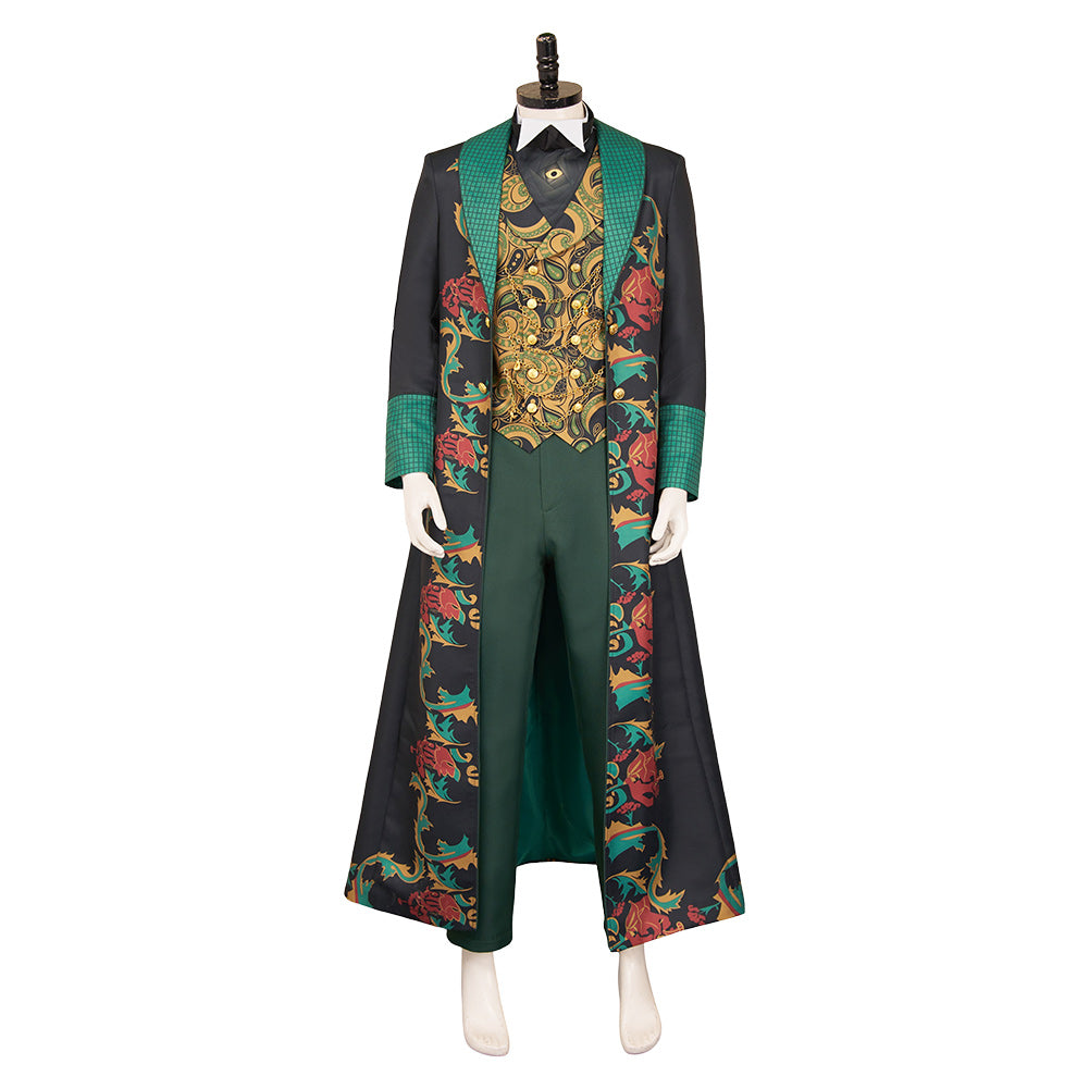 Wicked: For Good (2025) The Wizard Green Pattern Suit Set Outfits Cosplay Costume 