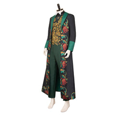 Wicked: For Good (2025) The Wizard Green Pattern Suit Set Outfits Cosplay Costume 