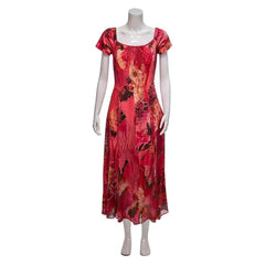 Widow's Bay (2026) Patricia Moyer Red Floral Dress Outfits Cosplay Costume