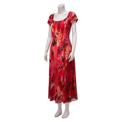 Widow's Bay (2026) Patricia Moyer Red Floral Dress Outfits Cosplay Costume