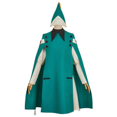 Witch Hat Atelier (2026) Coco Cyan Cloak White Dress Witch Set Outfits Cosplay Costume