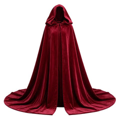 Wuthering Heights (2026) Catherine Earnshaw Red Cloak Blue Dress Outfits Cosplay Costume 