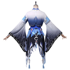 Wuthering Waves Yangyang Xuanling Blue Black Dress Set Outfits Cosplay Costume
