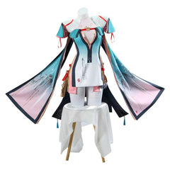 Wuthering Waves Zhezhi Blue Pink Set Outfits Cosplay Costume