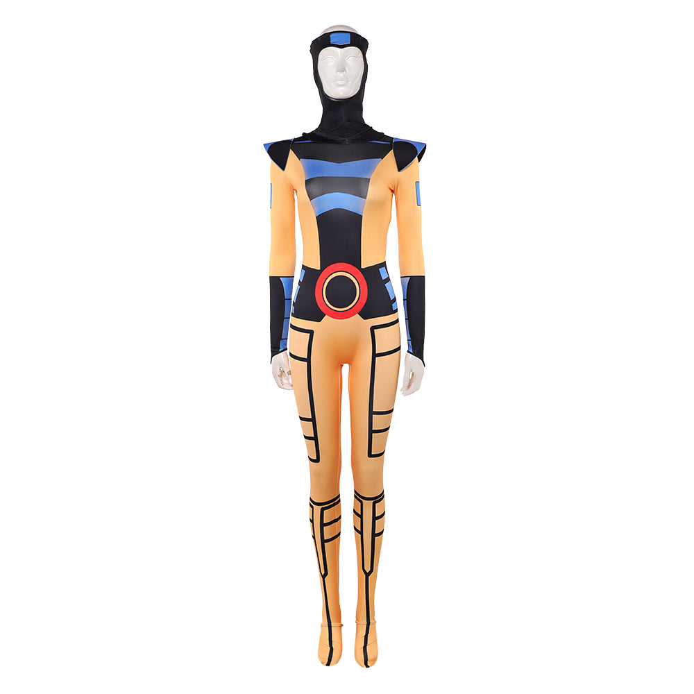 X-Men '97 Jean Grey Yellow Blue Jumpsuit Battle Outfits Cosplay Costume 