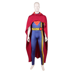 X-Men '97 Season 2 (2026) Bishop Blue Jumpsuit Red Cloak Set Outfits Cosplay Costume 