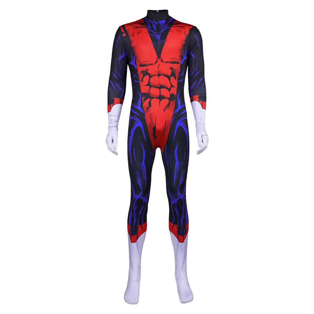 X-Men '97 Season 2 (2026) Nightcrawler Red Blue Muscle Jumpsuit Set Outfits Cosplay Costume