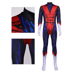 X-Men '97 Season 2 (2026) Nightcrawler Red Blue Muscle Jumpsuit Set Outfits Cosplay Costume