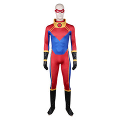 X-Men '97 Season 2 (2026) Sunspot Red Blue Jumpsuit Set Outfits Cosplay Costume