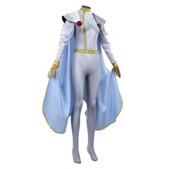 X-Men '97 Storm White Blue Jumpsuit Cloak Set Outfits Cosplay Costume