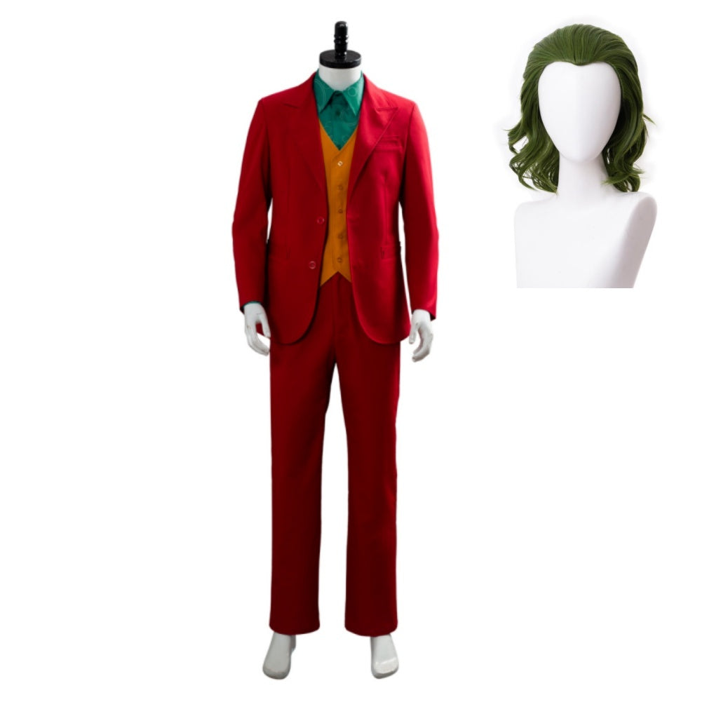 Movie Joker Origin Romeo 2019 Film DC Movie Joaquin Phoenix Arthur Fleck Cosplay Costume Outfit Suit Uniform