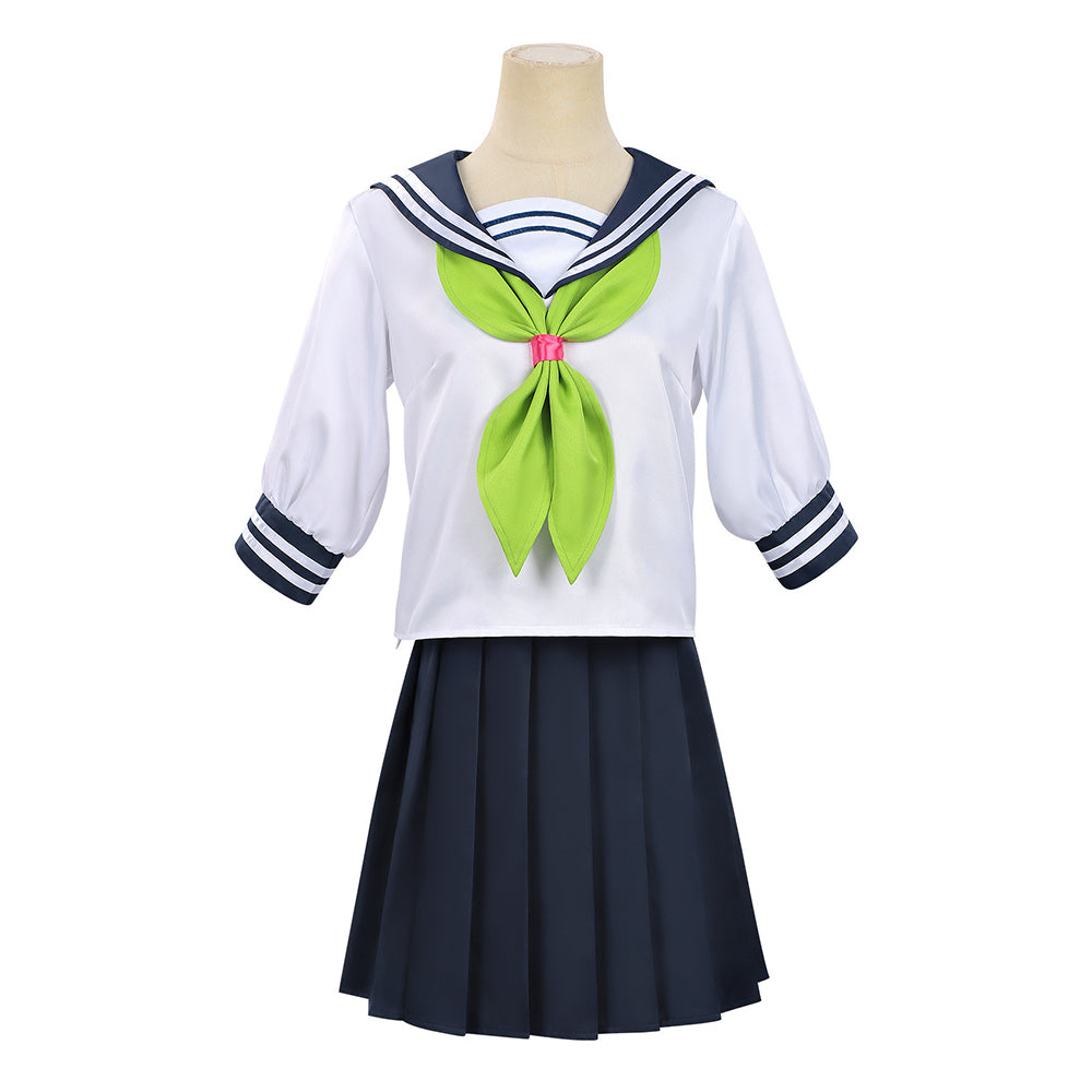 You And I Are Polar Opposites (2026) Manami Suzuki Blue School Uniform Set Outfits Cosplay Costume