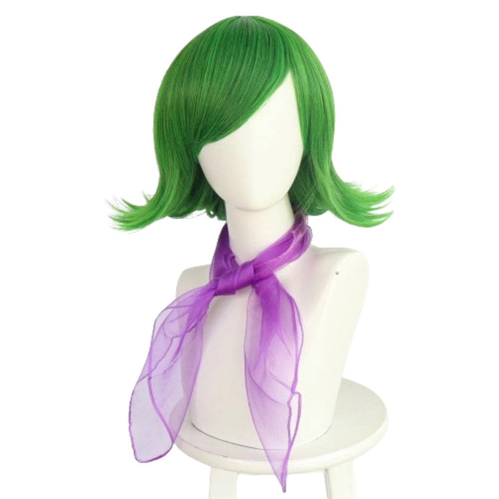 Movie Inside Out 2 (2024) Disgust Green Wig Cosplay Accessories Halloween Carnival Props