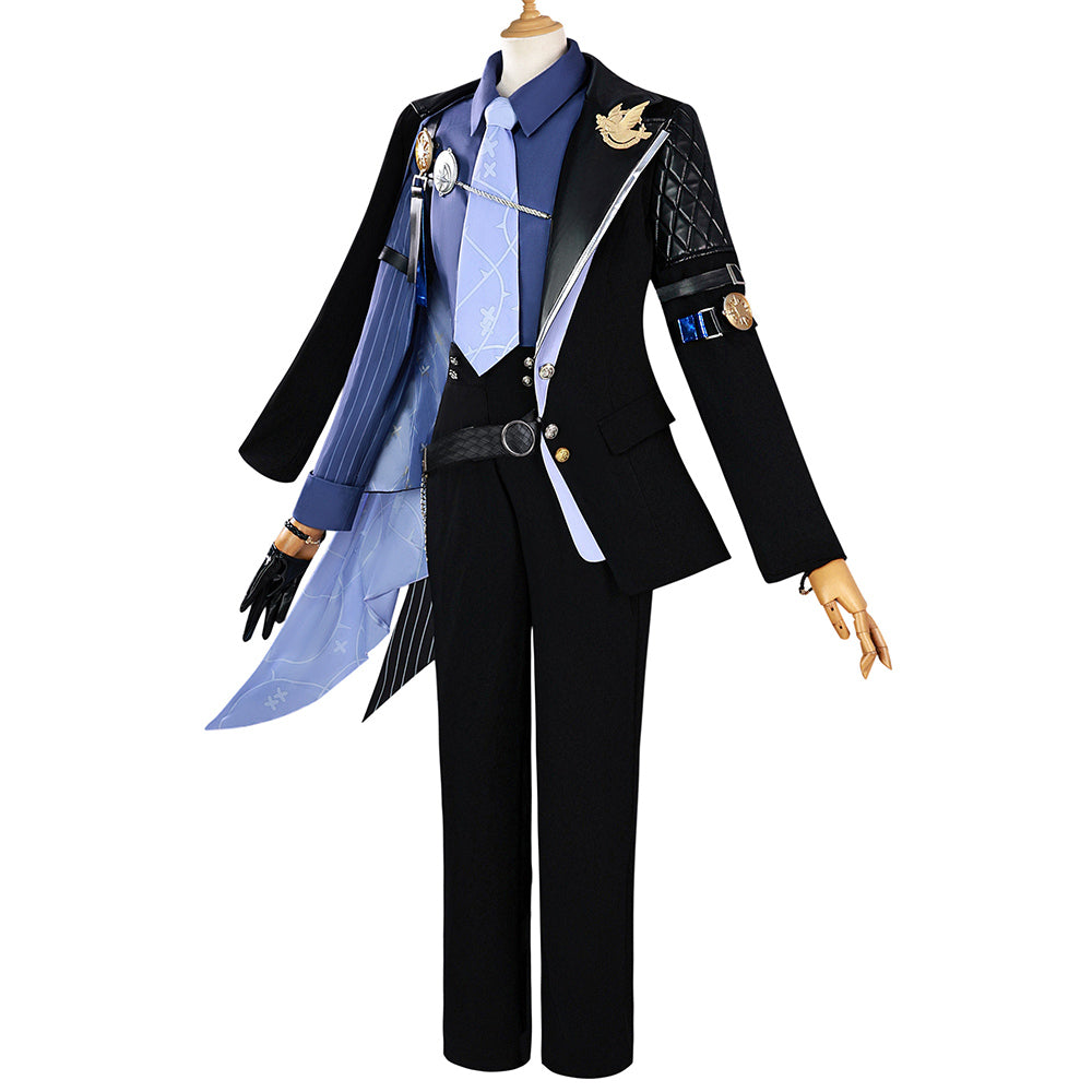 Zenless Zone Zero Hugo Black Set Outfits Cosplay Costume Carnival Suit 