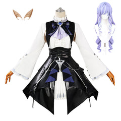 Zenless Zone Zero Vivian Banshee Black White Dress Set Outfits Cosplay Costume