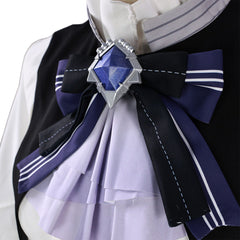 Zenless Zone Zero Vivian Banshee Black White Dress Set Outfits Cosplay Costume 