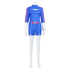 Zombies 4: Dawn of the Vampires (2025) Addison Blue Top Shorts Set Cosplay Costume