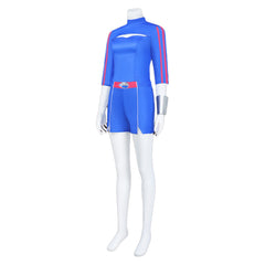 Zombies 4: Dawn of the Vampires (2025) Addison Blue Top Shorts Set Cosplay Costume