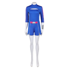 Zombies 4: Dawn of the Vampires (2025) Addison Wells Blue Shorts Set Outfits Cosplay Costume 