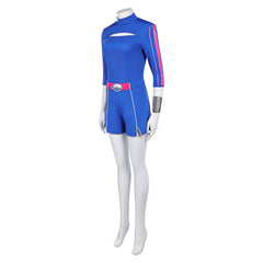 Zombies 4: Dawn of the Vampires (2025) Addison Wells Blue Shorts Set Outfits Cosplay Costume 