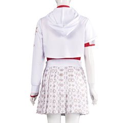 Zombies 4: Dawn of the Vampires (2025) Addison White Skirt Set Outfits Cosplay Costume 