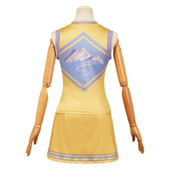 Zombies 4: Dawn of the Vampires (2025) Addison Yellow Cheerleader Set Outfits Cosplay Costume 