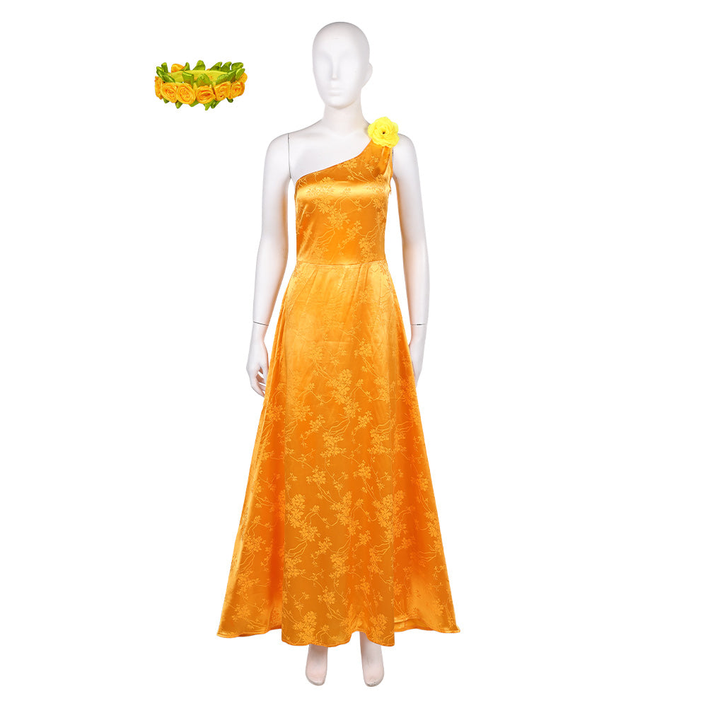 Zootopia 2 (2025) Judy Hopps Yelow Dress Wreath Set Outfits Cosplay Costume