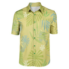 Zootopia 2 (2025) Nick Wilde Green Printed Shirt Outfits Cosplay Costume