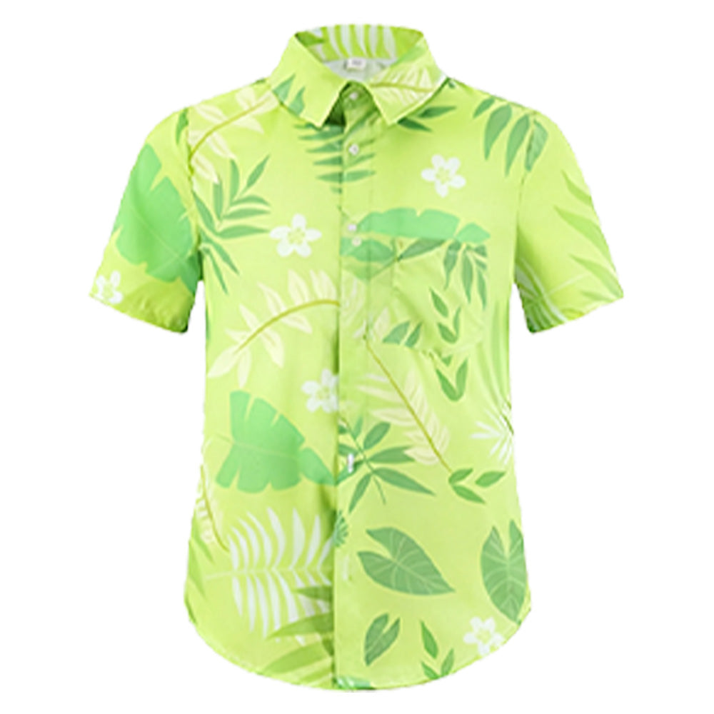 Zootopia 2 (2025) Nick Wilde Green Summer Shirt Outfits Cosplay Costume