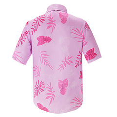 Zootopia 2 (2025) Nick Wilde Pink Summer Shirt Necktie Outfits Cosplay Costume 