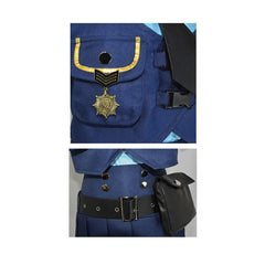 Zootopia Judy Hopps Police Blue Skirt Set Outfits Cosplay Costume Carnival Suit 