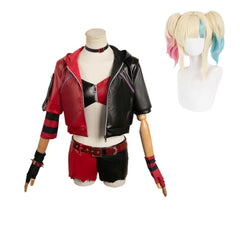 Anime Suicide Squad ISEKAI (2024) Harley Quinn Red Black Jacket Outfits Cosplay Costume Halloween Carnival Suit