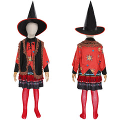 Movie Hocus Pocus Kids Children Girls Skirt Hat Outfit Dani Dennison Halloween Carnival Suit Cosplay Costume
