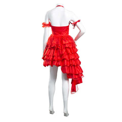 Movie The Suicide Squad(2021) Red Dress Outfit Harley Quinn Halloween Carnival Suit Cosplay Costume