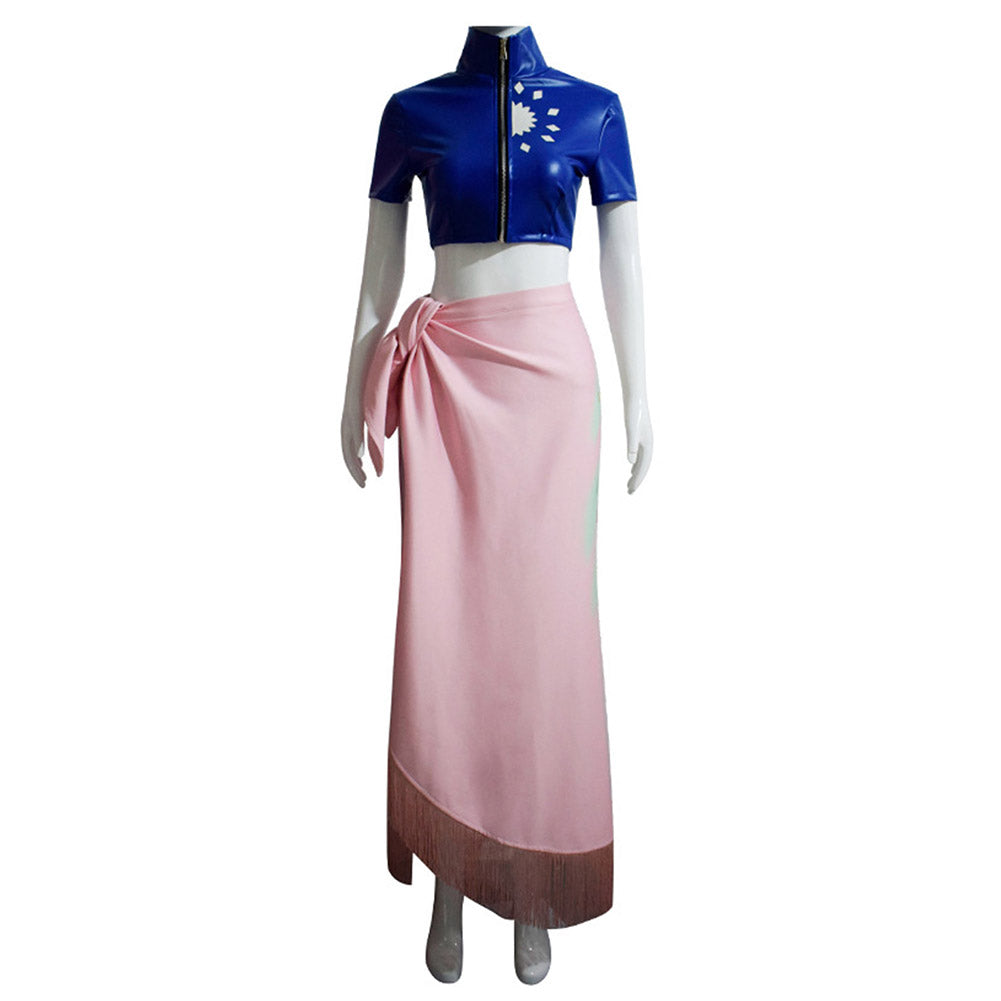 Anime One Piece Nico Robin Cosplay Costume Dress Outfits Halloween Carnival Suit