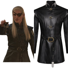 TV House Of The Dragon Season 1 -Aemond Targaryen Cosplay Costume Coat Belt  Outfits Halloween Carnival Suit