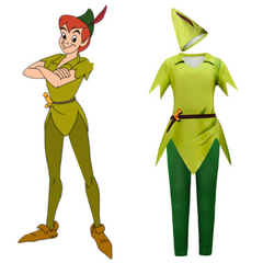 Kids Children Movie Peter Pan Cosplay Costume Outfits Halloween Carnival Suit