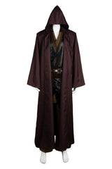 Movie Star Wars Anakin Skywalker Jedi Costume Outfit Robe Halloween Carnival Suit