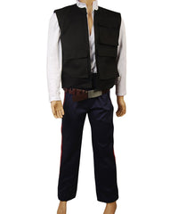 Movie Anh A New Hope Han Solo Costume Vest Shirt Pants Halloween Carnival Suit